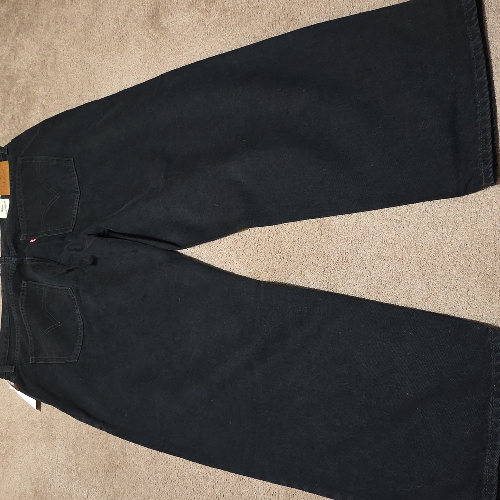Women's Black Levi Dad Jeans - Picture 9 of 10